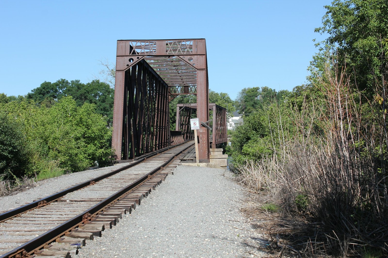 Looking west